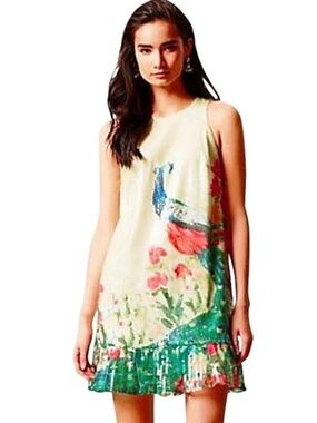 Anthropologie Royal Plumage Dress